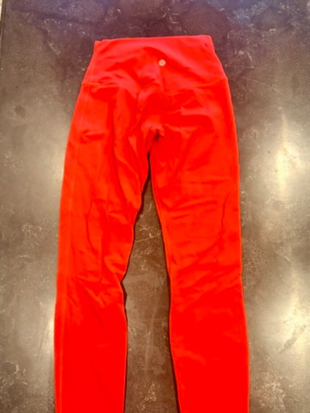 Lululemon Fleece Lined Leggings Size 4 - Bright Orange